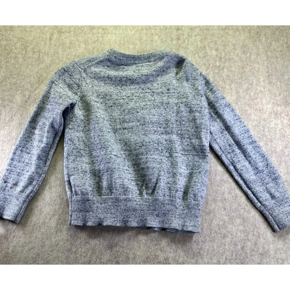 Gap Kids Heathered Gray Crewneck Cotton Blend Sweater Size Extra Small